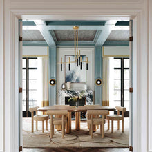 Load image into Gallery viewer, Thurston LED Chandelier in dining room.
