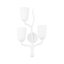 Load image into Gallery viewer, Vine Wall Light in White Plaster (Left Orientation).
