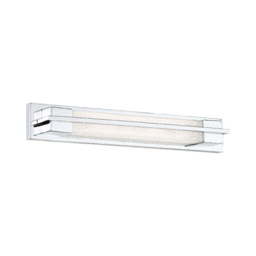 Ice LED Bath Vanity Light in Silver.