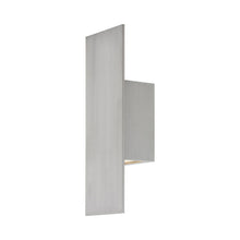 Load image into Gallery viewer, Icon Indoor/Outdoor LED Wall Light in Brushed Aluminum/Small.
