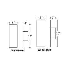 Load image into Gallery viewer, Icon Indoor/Outdoor LED Wall Light - line drawing.
