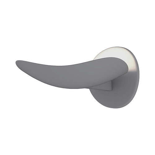 Infinity LED Wall Light in Dove Gray/Uplight.