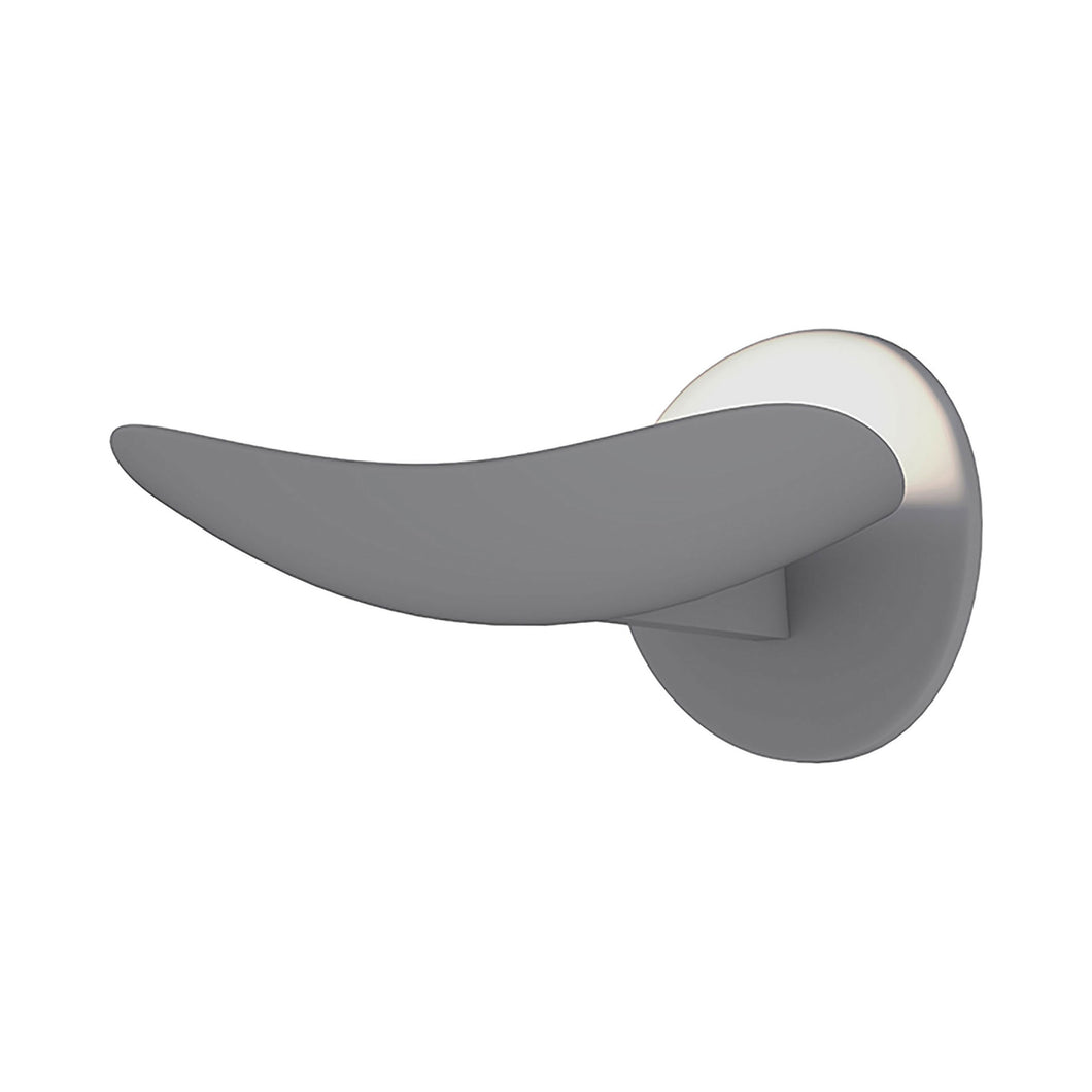 Infinity LED Wall Light in Dove Gray/Uplight.