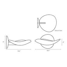 Load image into Gallery viewer, Infinity LED Wall Light - line drawing.
