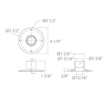 Load image into Gallery viewer, Inground Concrete Pour Kit - line drawing.
