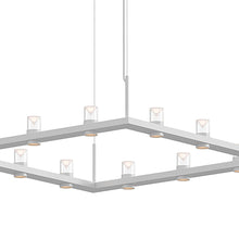 Load image into Gallery viewer, Intervals® Square LED Suspension Light in Detail.
