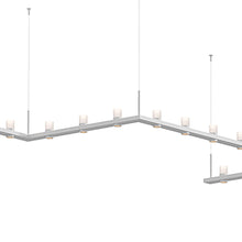 Load image into Gallery viewer, Intervals® Zig-Zag LED Suspension Light in Detail.
