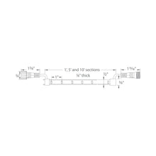 Load image into Gallery viewer, InvisiLED 12V Outdoor LED Tape Light - line drawing.

