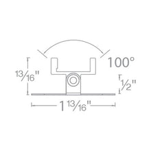 Load image into Gallery viewer, InvisiLED Adjustable Mounting Clips for Aluminum Channel - line drawing.
