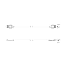 Load image into Gallery viewer, InvisiLED CCT IN Wall Rated Joiner Cable - line drawing.
