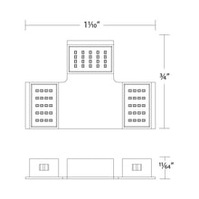 Load image into Gallery viewer, InvisiLED CCT Tape to Tape Connector - line drawing.
