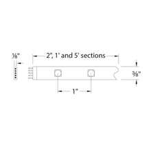 Load image into Gallery viewer, InvisiLED Classic 24V LED Tape Light - line drawing.
