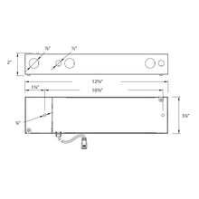 Load image into Gallery viewer, InvisiLED Enclosed 96W 24V Class 2 Power Supply - line drawing.
