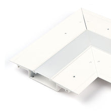Load image into Gallery viewer, InvisiLED Lateral Corner for Symmetrical Recessed Channel in Detail.
