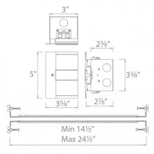 Load image into Gallery viewer, InvisiLED Power Feed for Symmetrical Recessed Channel - line drawing.
