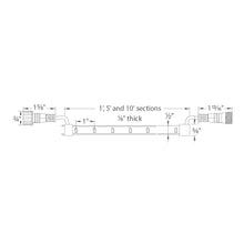 Load image into Gallery viewer, InvisiLED PRO Outdoor 24V LED Tape Light - line drawing.
