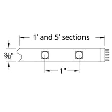 Load image into Gallery viewer, InvisiLED RGB Color Changing 24V LED Tape Light - line drawing.
