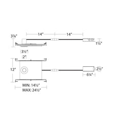 Load image into Gallery viewer, Ion 2 Inch Round LED Downlight - line drawing.
