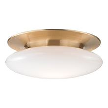 Load image into Gallery viewer, Irvington LED Flush Mount Ceiling Light Large/Satin Brass.
