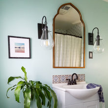 Load image into Gallery viewer, Ivy LED Wall Light in bathroom.
