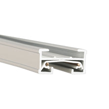 Load image into Gallery viewer, J Track 120V Single Circuit Track Section in Small/White.
