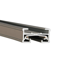 Load image into Gallery viewer, J Track 120V Single Circuit Track Section in Small/Brushed Nickel.
