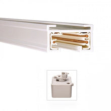 Load image into Gallery viewer, J2 Track 120V Dual Circuit Track Section in Detail.
