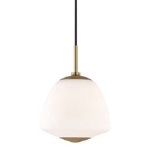 Load image into Gallery viewer, Jane Pendant Light in Aged Brass/Small.
