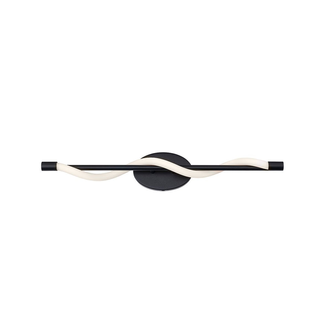 Jasmine LED Bath Vanity Light in Black (Small).