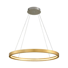 Load image into Gallery viewer, Jasmine LED Pendant Light in Gold Leaf/Round/Large.
