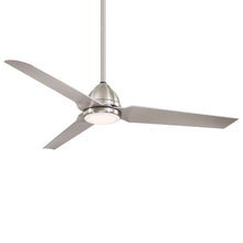 Load image into Gallery viewer, Java LED Outdoor Ceiling Fan in Brushed Nickel/No Light.
