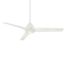 Load image into Gallery viewer, Java LED Outdoor Ceiling Fan in Flat White/LED.

