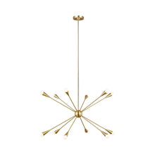 Load image into Gallery viewer, Jax Chandelier in 12-Light/Burnished Brass.
