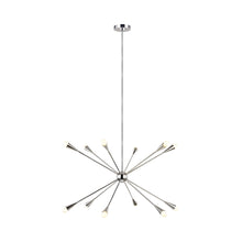 Load image into Gallery viewer, Jax Chandelier in 12-Light/Polished Nickel.
