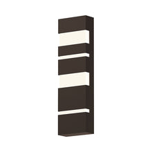 Load image into Gallery viewer, Jazz Notes Outdoor LED Wall Light in Small/Textured Bronze.
