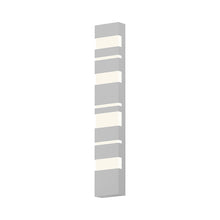 Load image into Gallery viewer, Jazz Notes Outdoor LED Wall Light in Large/Textured White.
