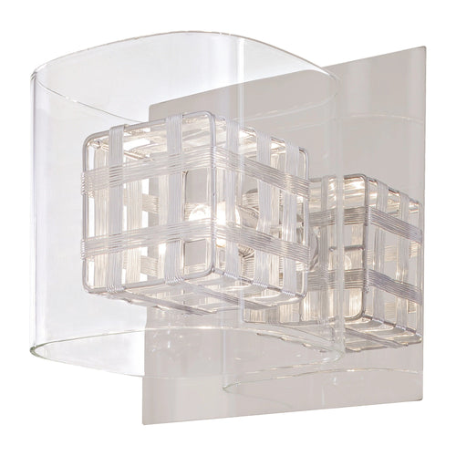 Jewel Box Bath Wall Light in Chrome.