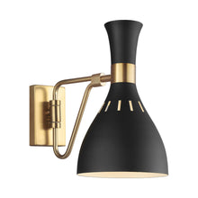 Load image into Gallery viewer, Joan Bath Wall Light in Midnight Black.
