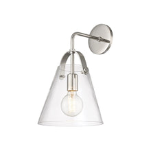 Load image into Gallery viewer, Karin Wall Light in Polished Nickel.
