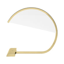 Load image into Gallery viewer, Karla LED Table Lamp in Natural Brass.
