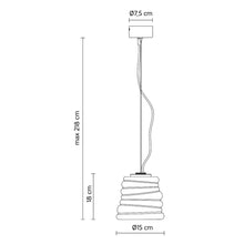 Load image into Gallery viewer, Bibendum LED Pendant Light - line drawing.

