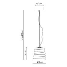 Load image into Gallery viewer, Bibendum LED Pendant Light - line drawing.
