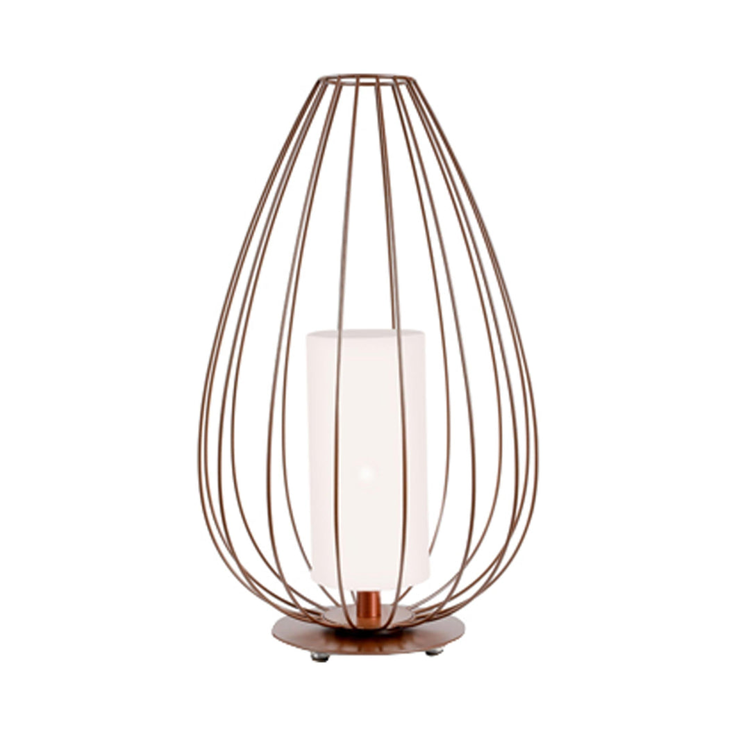 Cell Outdoor LED Floor Lamp in Glossy Bronze (21.65-Inch).