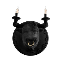 Load image into Gallery viewer, Corrado LED Wall Light in Black Velvet.
