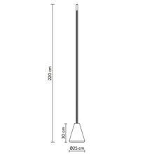 Load image into Gallery viewer, Cupido LED Floor Lamp - line drawing.
