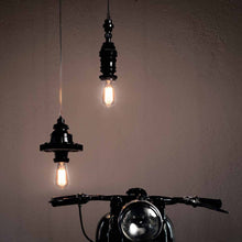 Load image into Gallery viewer, MEK 1 LED Pendant Light in exhibition.
