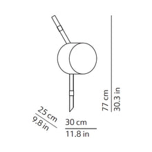 Load image into Gallery viewer, Floed Ceiling / Wall Light - line drawing.
