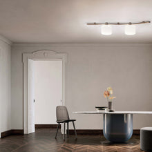 Load image into Gallery viewer, Floed II Ceiling / Wall Light in living room.
