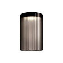 Load image into Gallery viewer, Giass LED Semi Flush Mount Ceiling Light in Smokey Grey (17.7-Inch).
