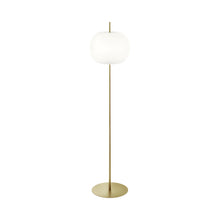 Load image into Gallery viewer, Kushi Floor Lamp in Brass.
